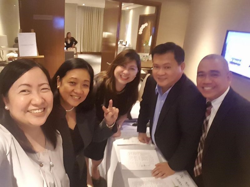 Screening Committee of the 22nd Mabuhay Awards - Divine, Angie, Judith, Benny and Marlo (Ascott BGC - October, 2017).